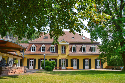 Historisches Gebäude der Herzogmühle in Bad Dürkheim mit Pfalzmuseum für Naturkunde