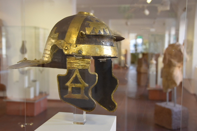 Römischer Helm in der Dauerausstellung