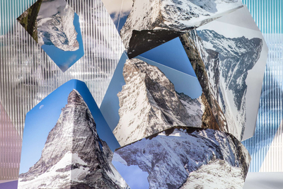 Fotomontage mit Bildern vom Matterhorn von Anastasia Samoylova