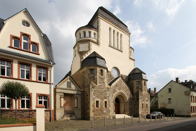Historische Wittlicher Synagoge in Bruchstein und Putzbauweise