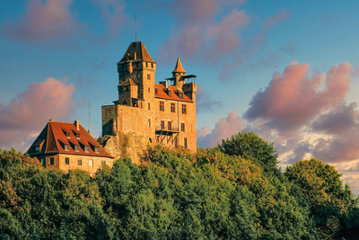 Burg Berwartstein im Pfälzer Wald oberhalb von Erlenbach bei Dahn