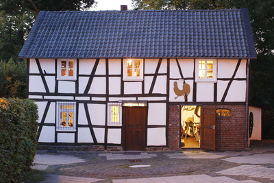 Heimatmuseum Neustadt/Wied in einem alten Fachwerkhaus.