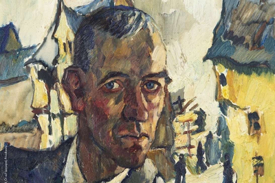 Hanns Sprung, Selbstbildnis, 1924, Öl auf Leinwand