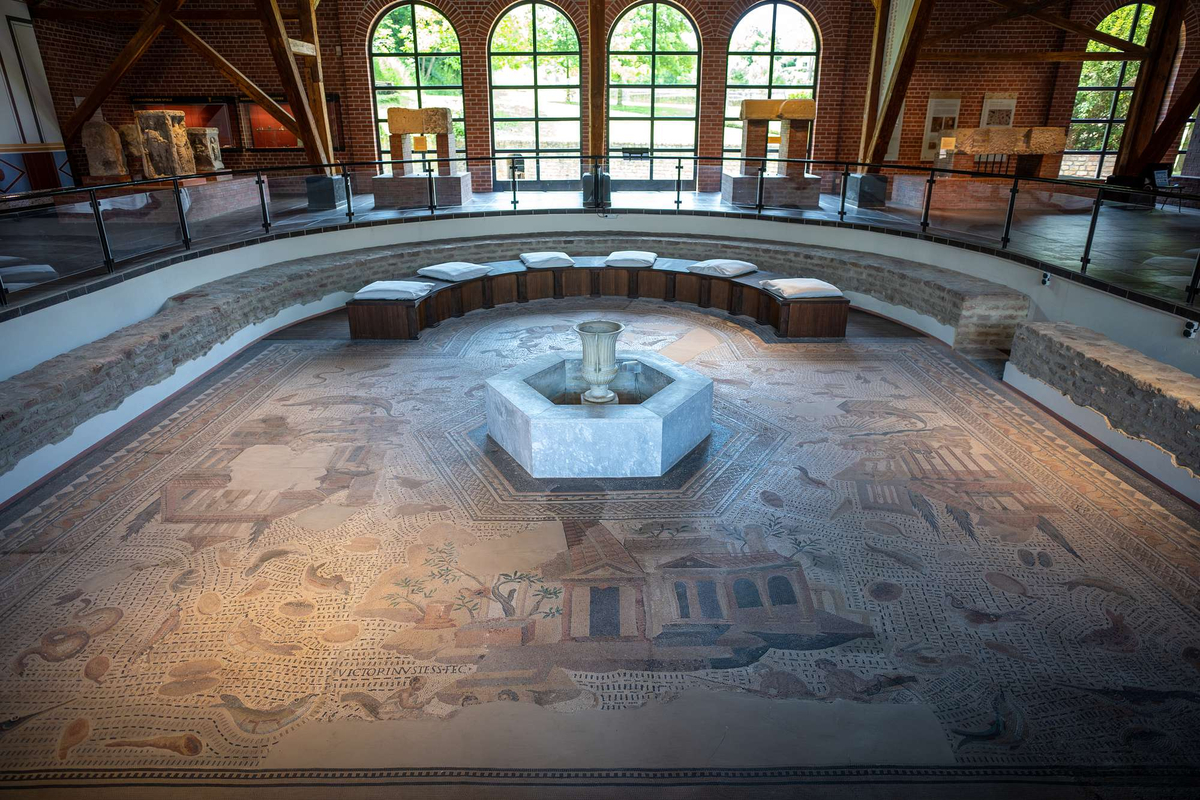 Mosaikboden der Römischen Palastvilla Bad Kreuznach